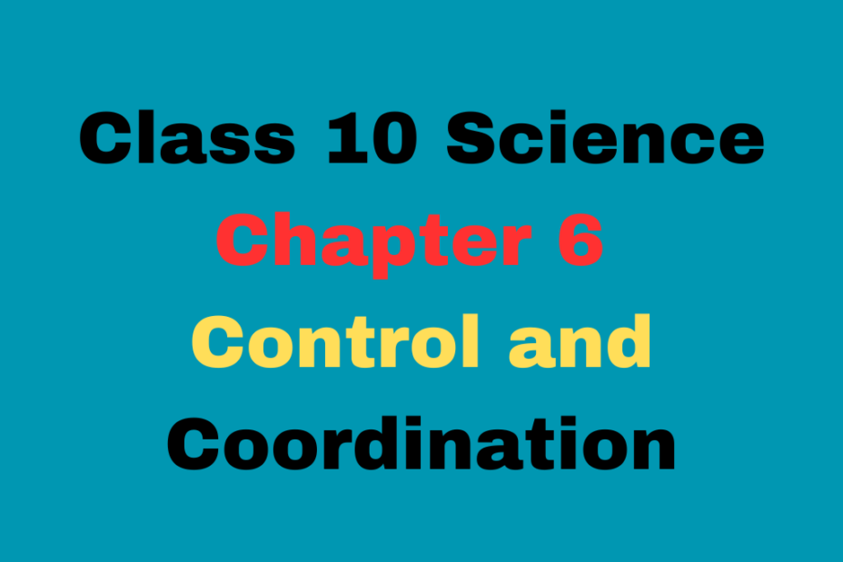 Control and Coordination Class 10 Chapter 6 MCQ Online Available