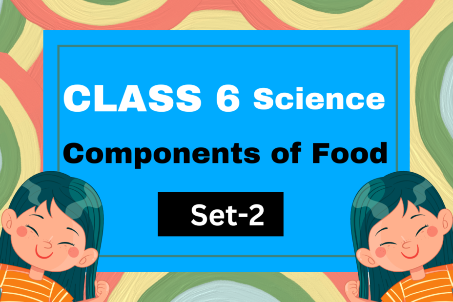 Class 6 Science Chapter 1 Components of Food MCQs Set-2