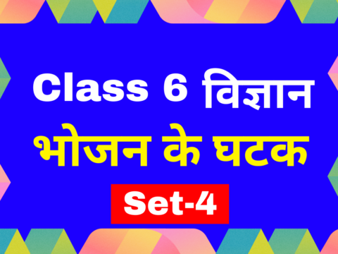 कक्षा 6 विज्ञान अध्याय 1 भोजन के घटक एमसीक्यू टेस्ट-4