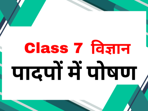 कक्षा 7 विज्ञान अध्याय 1 पादपों में पोषण एमसीक्यू टेस्ट-1