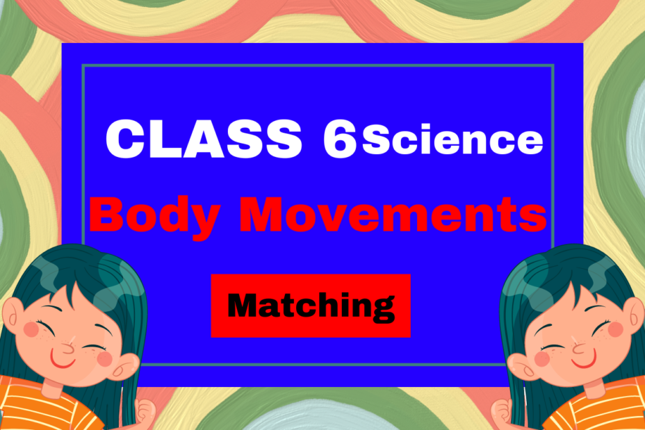 Class 6 Science Chapter 5 Body Movements- Matching