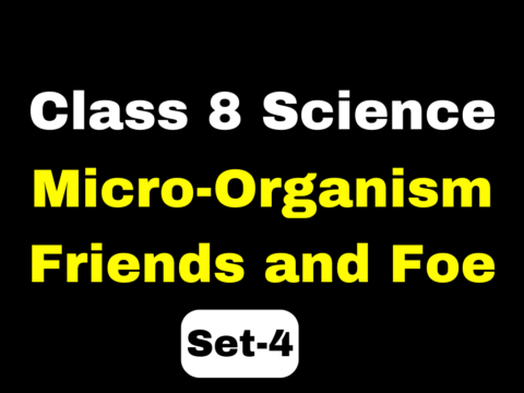 Class 8 Science Chapter 2 Micro-Organism Friends and Foe MCQs (Set-4)