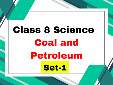 Class 8 Science Chapter 3 Coal and Petroleum MCQs (Set-1)