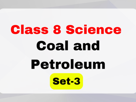 Class 8 Science Coal and Petroleum MCQs (Set-3)