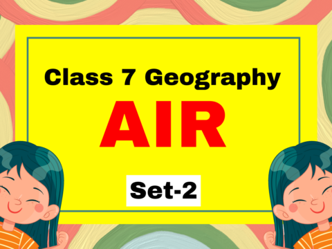 Class 7 Geography Chapter 4 Air MCQs Set-2