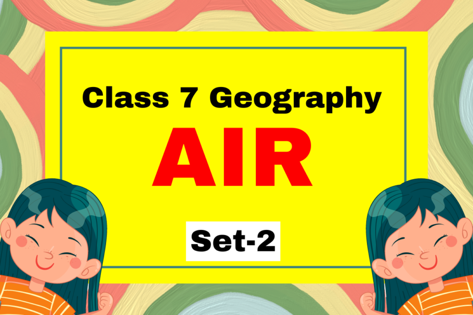 Class 7 Geography Chapter 4 Air MCQs Set-2