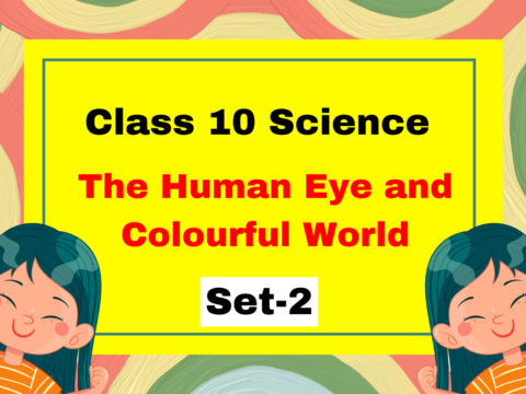 Class 10 Science Chapter 10 The Human Eye and Colourful World MCQs