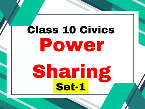 Class 10 SST Civics Chapter 1 Power Sharing MCQs