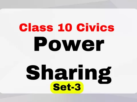 Class 10 SST Civics Chapter 1 Power Sharing MCQs