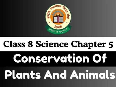 MCQs Online Test For Class 8 Science Chapter 5 Conservation Of Plants And Animals