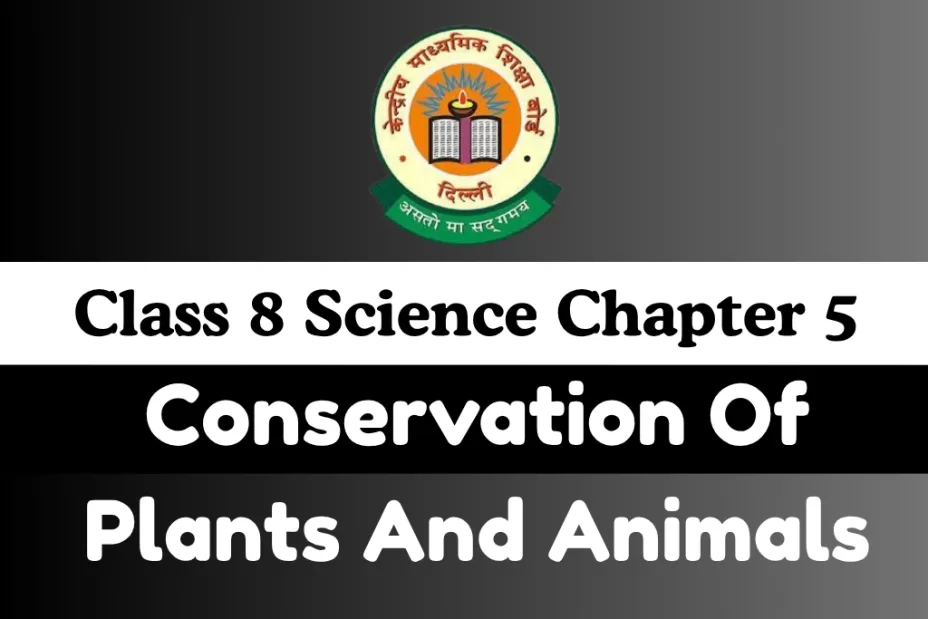 MCQs Online Test For Class 8 Science Chapter 5 Conservation Of Plants And Animals