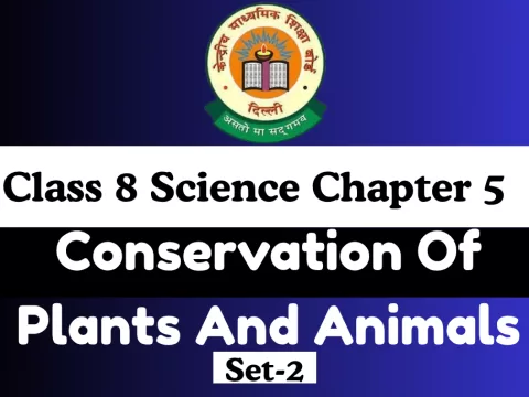 MCQs Online Test-Free Class 8 Science Chapter 5 Conservation Of Plants And Animals