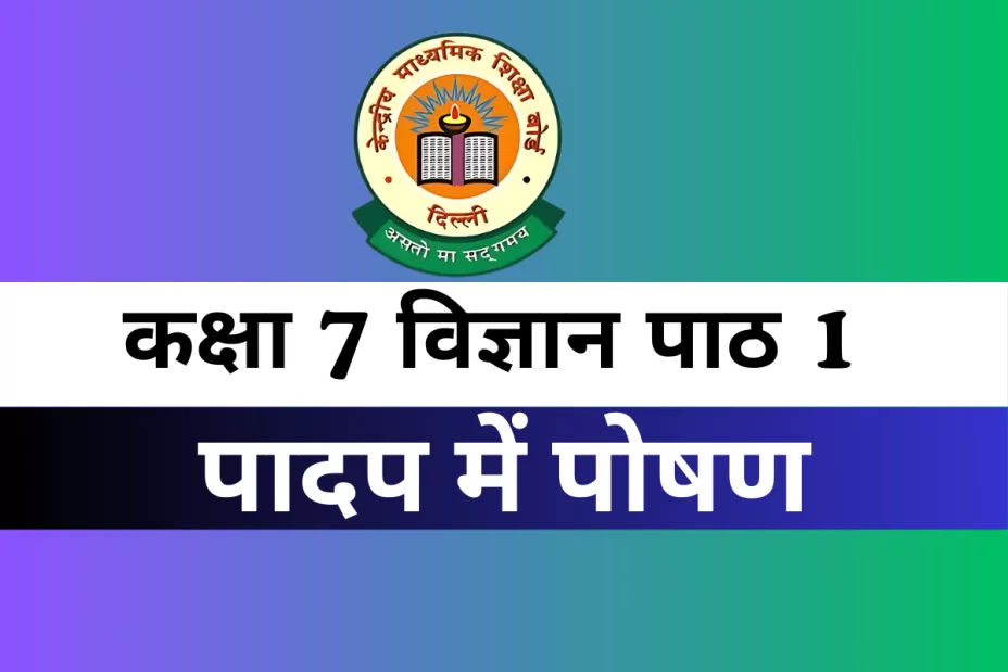 कक्षा 6 विज्ञान पाठ 1 पादप में पोषण MCQs Online Test