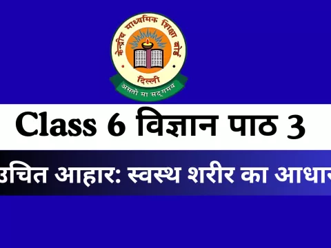 कक्षा 6 विज्ञान पाठ 2 उचित आहार: स्वस्थ शरीर का आधार Online Test- Free