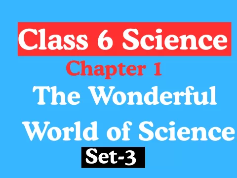 Class 6 Science Chapter 1 The Wonderful World of Science MCQs Set-3