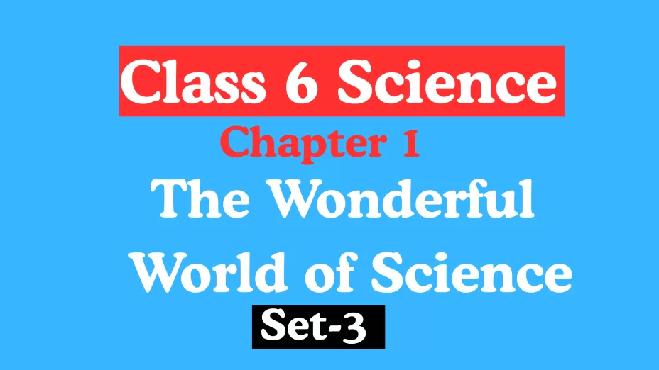 Class 6 Science Chapter 1 The Wonderful World of Science MCQs Set-3