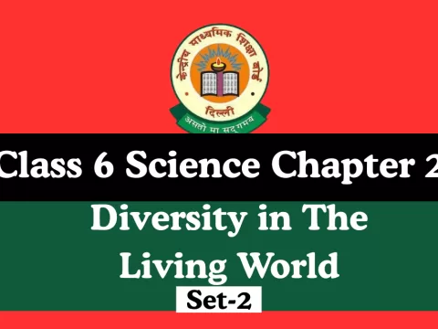 Class 6 Science Diversity in the Living World MCQs Set-2