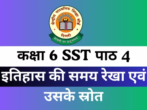 कक्षा 6 SST पाठ 4 इतिहास की समय रेखा एवं उसके स्रोत MCQs Online Test