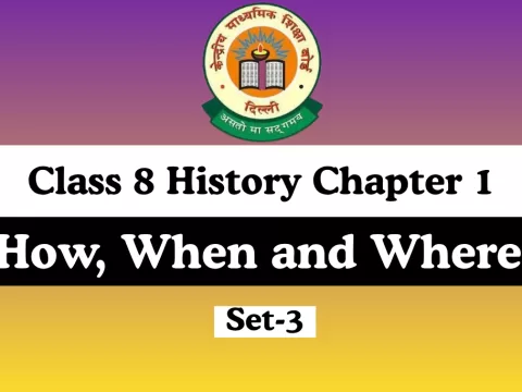 MCQs Online Test-Free Class 8 SST History Chapter 1 How, When and Where