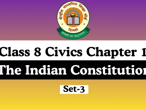 MCQs Online Test-Free Class 8 SST Civics Chapter 1 The Indian Constitution
