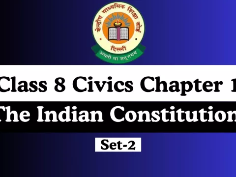 MCQs Online Test For Class 8 SST Civics Chapter 1 The Indian Constitution