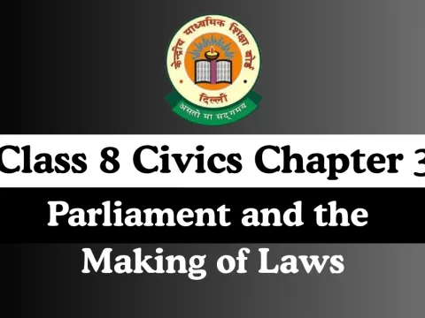 Class 8 SST Civics Chapter 3 Parliament and the Making of Laws MCQs Online Test