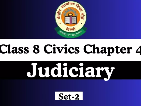 MCQ Online Test Class 8 Civics Chapter 4 Judiciary