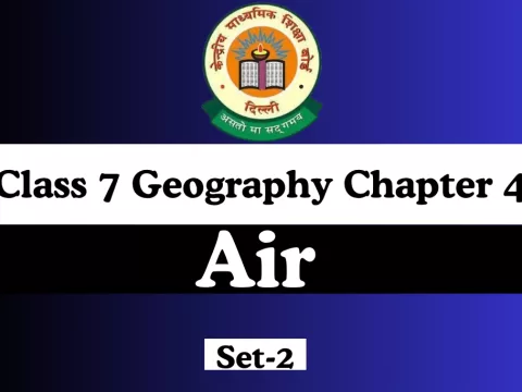 Class 7 Geography Chapter 4 Air Free MCQ Online Test