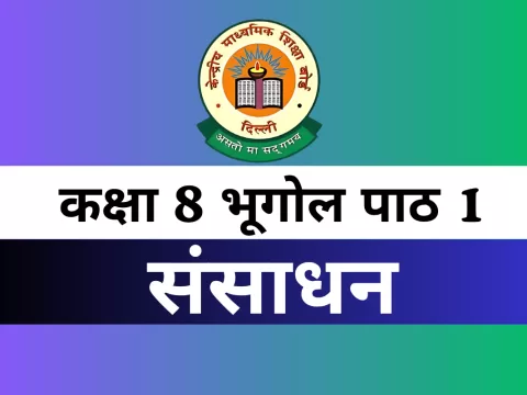 MCQs Online Test For कक्षा 8 SST भूगोल पाठ 1 संसाधन