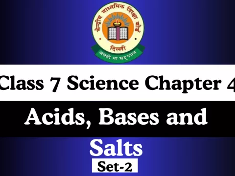 Class 7 Science Chapter 4 Acids, Bases and Salts Extra MCQ