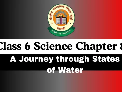 Class 6 Science Chapter 8 A Journey through States of Water MCQ