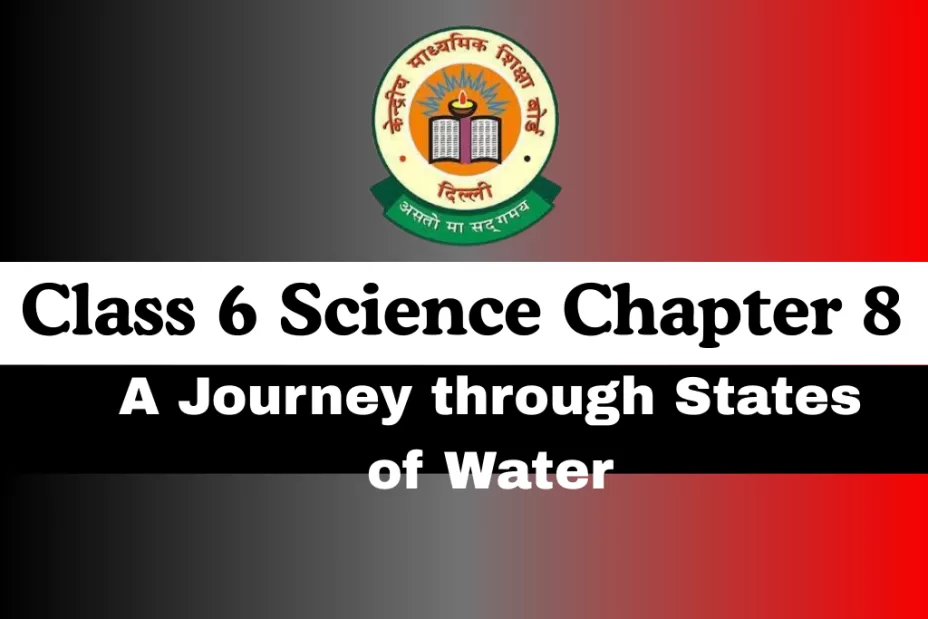 Class 6 Science Chapter 8 A Journey through States of Water MCQ Class 6 Science Chapter 8 A Journey through States of Water MCQ