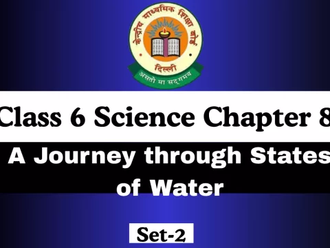 MCQ A Journey through States of Water Class 6