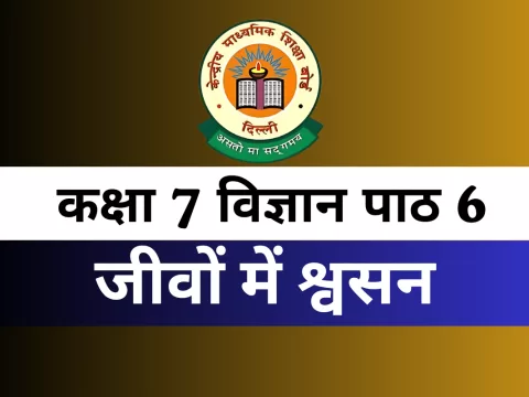 कक्षा 7 विज्ञान पाठ 6 जीवों में श्वसन MCQ