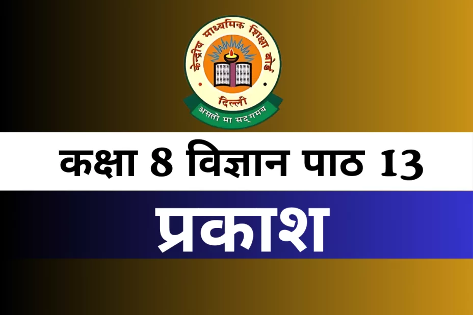 कक्षा 8 विज्ञान पाठ 13 प्रकाश Online MCQs Test