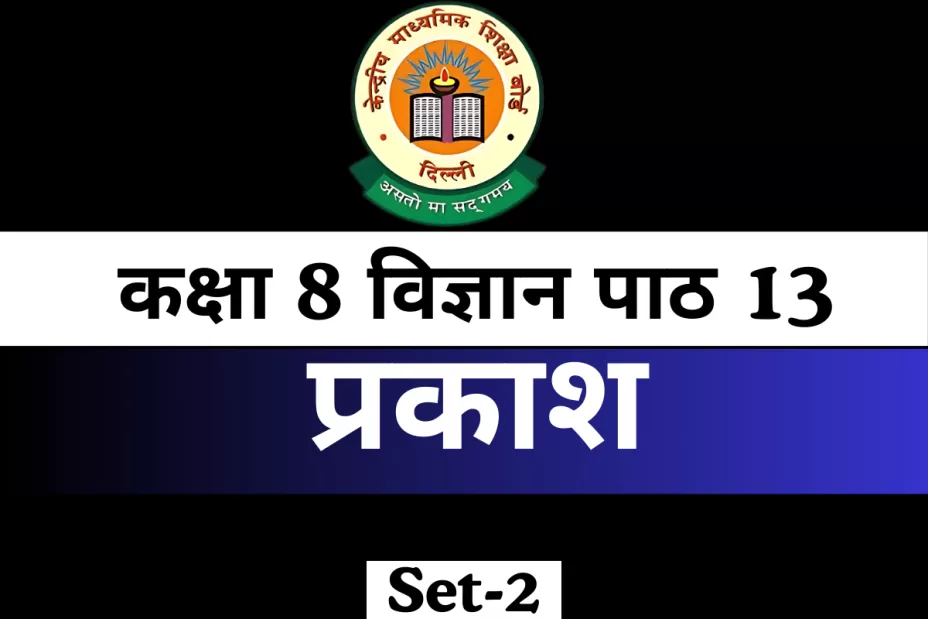 Online MCQs Test कक्षा 8 विज्ञान पाठ 13 प्रकाश