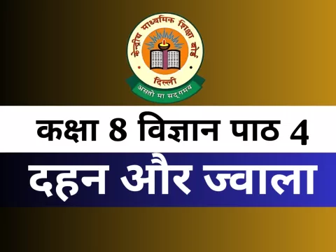 कक्षा 8 विज्ञान पाठ 4 दहन और ज्वाला MCQ