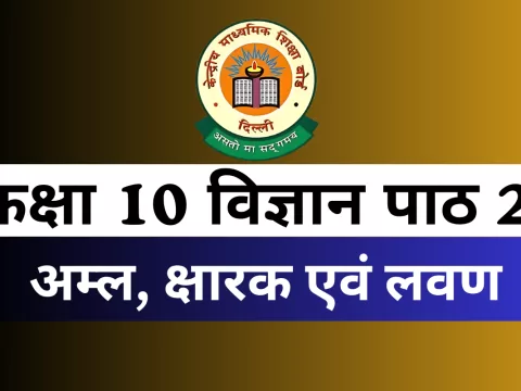 कक्षा 10 विज्ञान पाठ 2 अम्ल, क्षारक एवं लवण MCQs Online Test