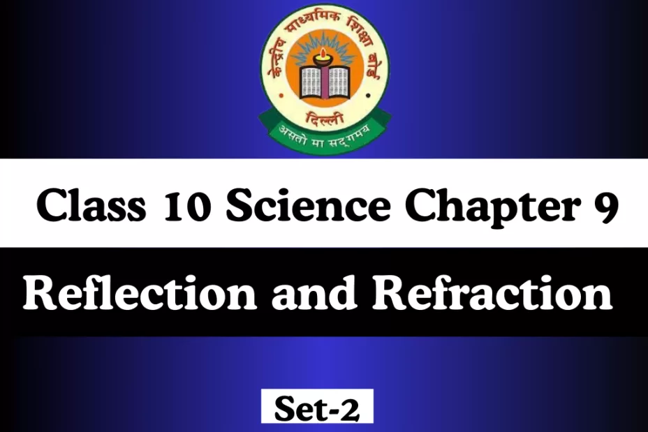 MCQs Online Test Class 10 Science Chapter 9 Light – Reflection and Refraction