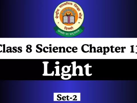 MCQs Online Test Class 8 Science Chapter 13 Light