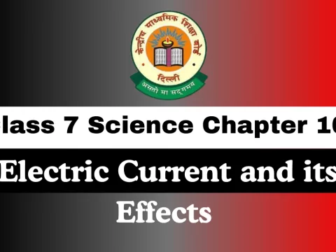 Class 7 Chapter 10 MCQ Electric Current and its Effects