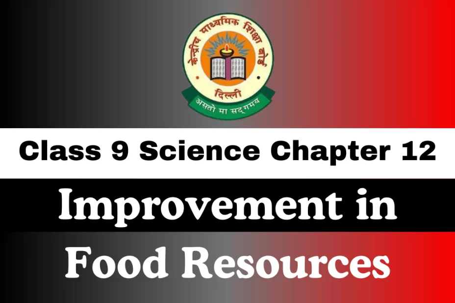Class 9 Science Chapter 12 Improvement in Food Resources MCQs Online Test