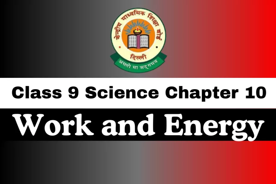 Class 9 Science Chapter 10 Work and Energy MCQs Online Test