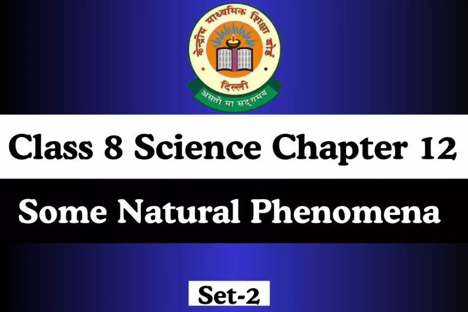 MCQs Online Test Class 8 Science Chapter 12 Some Natural Phenomena MCQs Online Test Class 8 Science Chapter 12 Some Natural Phenomena