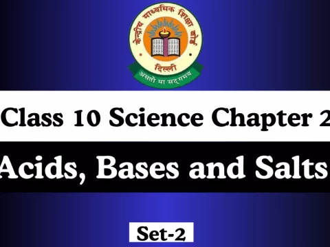 MCQs Online Test Class 10 Science Chapter 2 Acids, Bases and Salts
