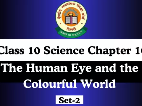 Class 10 Science Chapter 10 The Human Eye and the Colourful World MCQs Online Test