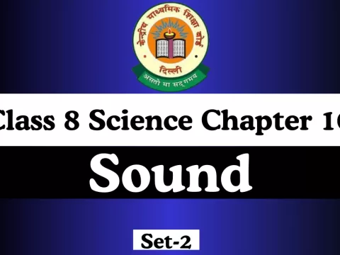Class 8 Science Chapter 10 Sound MCQs Online Test